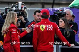 Charles Leclerc (MON) Ferrari with Will Buxton (GBR) F1 Digital Presenter. 27.04.2019. Formula 1 World Championship, Rd 4, Azerbaijan Grand Prix, Baku Street Circuit, Azerbaijan, Qualifying Day.