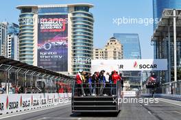 The drivers parade. 28.04.2019. Formula 1 World Championship, Rd 4, Azerbaijan Grand Prix, Baku Street Circuit, Azerbaijan, Race Day.