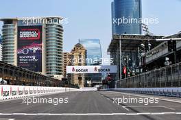 Circuit atmosphere - start / finish straight. 25.04.2019. Formula 1 World Championship, Rd 4, Azerbaijan Grand Prix, Baku Street Circuit, Azerbaijan, Preparation Day.