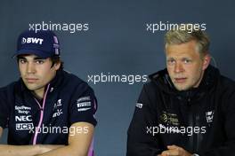 Lance Stroll (CDN), Racing Point and Kevin Magnussen (DEN), Haas F1 Team  25.04.2019. Formula 1 World Championship, Rd 4, Azerbaijan Grand Prix, Baku Street Circuit, Azerbaijan, Preparation Day.