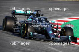 Valtteri Bottas (FIN) Mercedes AMG F1 W10. 18.02.2019. Formula One Testing, Day One, Barcelona, Spain. Monday.