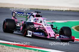 Sergio Perez (MEX) Racing Point F1 Team RP19. 18.02.2019. Formula One Testing, Day One, Barcelona, Spain. Monday.