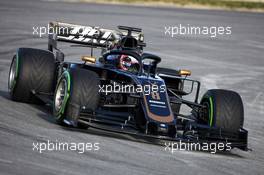 Romain Grosjean (FRA) Haas F1 Team VF-19. 18.02.2019. Formula One Testing, Day One, Barcelona, Spain. Monday.