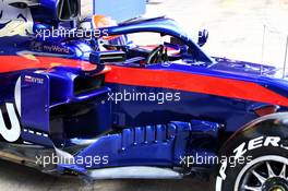 Daniil Kvyat (RUS) Scuderia Toro Rosso STR14 - sidepod detail. 18.02.2019. Formula One Testing, Day One, Barcelona, Spain. Monday.