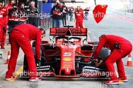 Sebastian Vettel (GER) Ferrari SF90 - front wing. 18.02.2019. Formula One Testing, Day One, Barcelona, Spain. Monday.