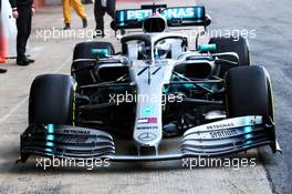 Valtteri Bottas (FIN) Mercedes AMG F1 W10 - front wing. 18.02.2019. Formula One Testing, Day One, Barcelona, Spain. Monday.