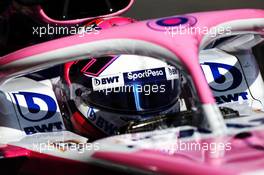 Sergio Perez (MEX) Racing Point F1 Team RP19. 18.02.2019. Formula One Testing, Day One, Barcelona, Spain. Monday.