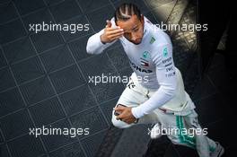 Lewis Hamilton (GBR) Mercedes AMG F1. 18.02.2019. Formula One Testing, Day One, Barcelona, Spain. Monday.