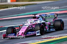 Sergio Perez (MEX) Racing Point F1 Team RP19. 18.02.2019. Formula One Testing, Day One, Barcelona, Spain. Monday.