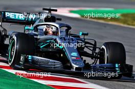 Lewis Hamilton (GBR) Mercedes AMG F1 W10. 21.02.2019. Formula One Testing, Day Four, Barcelona, Spain. Thursday.