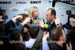 Robert Kubica (POL) Williams Racing with the media. 21.02.2019. Formula One Testing, Day Four, Barcelona, Spain. Thursday.