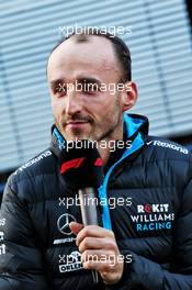 Robert Kubica (POL) Williams Racing with the media. 21.02.2019. Formula One Testing, Day Four, Barcelona, Spain. Thursday.