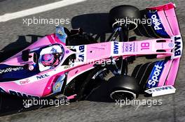 Lance Stroll (CDN) Racing Point F1 Team RP19. 19.02.2019. Formula One Testing, Day Two, Barcelona, Spain. Tuesday.