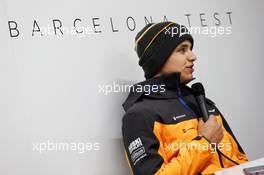 Lando Norris (GBR) McLaren. 19.02.2019. Formula One Testing, Day Two, Barcelona, Spain. Tuesday.