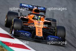 Lando Norris (GBR) McLaren MCL34. 19.02.2019. Formula One Testing, Day Two, Barcelona, Spain. Tuesday.