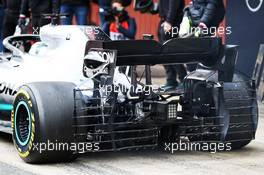 Valtteri Bottas (FIN) Mercedes AMG F1 W10 - rear wing sensor equipment. 20.02.2019. Formula One Testing, Day Three, Barcelona, Spain. Wednesday.