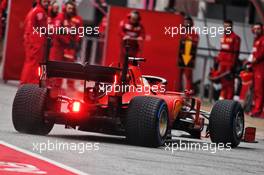 Sebastian Vettel (GER) Ferrari SF90. 20.02.2019. Formula One Testing, Day Three, Barcelona, Spain. Wednesday.