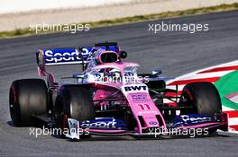 Sergio Perez (MEX) Racing Point F1 Team RP19. 01.03.2019. Formula One Testing, Day Four, Barcelona, Spain. Friday.