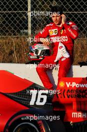 Charles Leclerc (MON) Ferrari SF90 stops on the circuit. 28.02.2019. Formula One Testing, Day Three, Barcelona, Spain. Thursday.