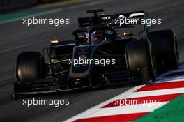 Romain Grosjean (FRA) Haas F1 Team VF-19. 28.02.2019. Formula One Testing, Day Three, Barcelona, Spain. Thursday.