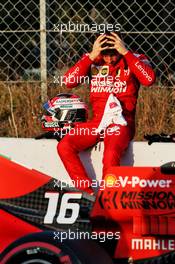 Charles Leclerc (MON) Ferrari SF90 stops on the circuit. 28.02.2019. Formula One Testing, Day Three, Barcelona, Spain. Thursday.