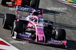 Sergio Perez (MEX) Racing Point F1 Team RP19. 28.02.2019. Formula One Testing, Day Three, Barcelona, Spain. Thursday.