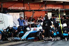 George Russell (GBR) Williams Racing FW42 practices a pit stop. 28.02.2019. Formula One Testing, Day Three, Barcelona, Spain. Thursday.