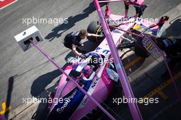Lance Stroll (CDN) Racing Point F1 Team RP19. 26.02.2019. Formula One Testing, Day One, Barcelona, Spain. Tuesday.