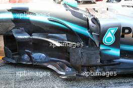 Lewis Hamilton (GBR) Mercedes AMG F1 W10 sidepod detail. 26.02.2019. Formula One Testing, Day One, Barcelona, Spain. Tuesday.