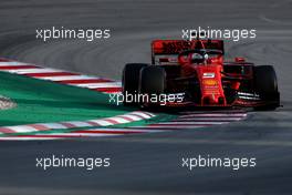 Sebastian Vettel (GER), Scuderia Ferrari  26.02.2019. Formula One Testing, Day One, Barcelona, Spain. Tuesday.
