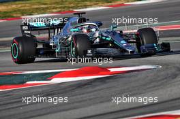 Lewis Hamilton (GBR) Mercedes AMG F1 W10. 26.02.2019. Formula One Testing, Day One, Barcelona, Spain. Tuesday.