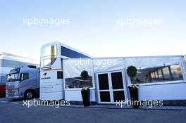 McLaren motorhome in the paddock. 26.02.2019. Formula One Testing, Day One, Barcelona, Spain. Tuesday.