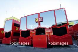 Ferrari trucks in the paddock. 26.02.2019. Formula One Testing, Day One, Barcelona, Spain. Tuesday.