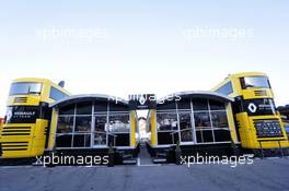 Renault Sport F1 Team motorhome in the paddock. 26.02.2019. Formula One Testing, Day One, Barcelona, Spain. Tuesday.