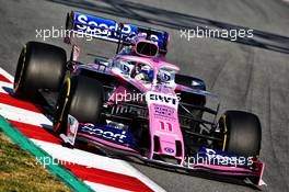 Sergio Perez (MEX) Racing Point F1 Team RP19. 27.02.2019. Formula One Testing, Day Two, Barcelona, Spain. Wednesday.