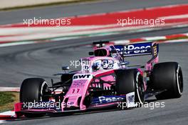 Sergio Perez (MEX) Racing Point F1 Team RP19. 27.02.2019. Formula One Testing, Day Two, Barcelona, Spain. Wednesday.