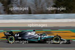 Lewis Hamilton (GBR) Mercedes AMG F1 W10. 27.02.2019. Formula One Testing, Day Two, Barcelona, Spain. Wednesday.