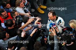 Robert Kubica (POL) Williams Racing with the media. 27.02.2019. Formula One Testing, Day Two, Barcelona, Spain. Wednesday.