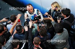 Robert Kubica (POL) Williams Racing with the media. 27.02.2019. Formula One Testing, Day Two, Barcelona, Spain. Wednesday.