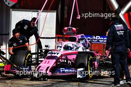 Sergio Perez (MEX) Racing Point F1 Team RP19. 27.02.2019. Formula One Testing, Day Two, Barcelona, Spain. Wednesday.