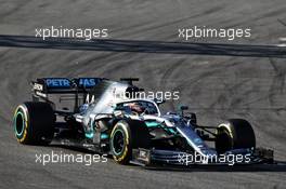 Lewis Hamilton (GBR) Mercedes AMG F1 W10. 27.02.2019. Formula One Testing, Day Two, Barcelona, Spain. Wednesday.