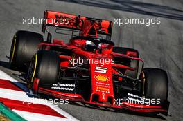 Sebastian Vettel (GER) Ferrari SF90. 27.02.2019. Formula One Testing, Day Two, Barcelona, Spain. Wednesday.