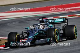 Lewis Hamilton (GBR) Mercedes AMG F1 W10. 27.02.2019. Formula One Testing, Day Two, Barcelona, Spain. Wednesday.