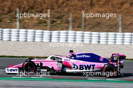 Sergio Perez (MEX) Racing Point F1 Team RP19. 27.02.2019. Formula One Testing, Day Two, Barcelona, Spain. Wednesday.