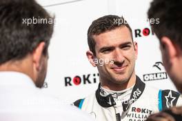 Nicholas Latifi (CDN) Williams Racing Test and Development Driver with the media. 14.05.2019. Formula One In Season Testing, Day One, Barcelona, Spain. Tuesday.