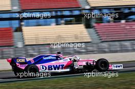 Sergio Perez (MEX) Racing Point F1 Team RP19. 14.05.2019. Formula One In Season Testing, Day One, Barcelona, Spain. Tuesday.
