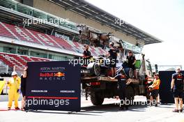 The Red Bull Racing RB15 of Dan Ticktum (GBR) Red Bull Racing Test Driver is recovered back to the pits on the back of a truck. 15.05.2019. Formula One In Season Testing, Day Two, Barcelona, Spain. Wednesday.