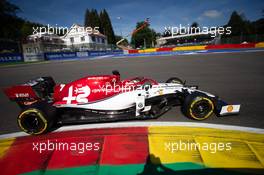 Kimi Raikkonen (FIN) Alfa Romeo Racing C38. 30.08.2019. Formula 1 World Championship, Rd 13, Belgian Grand Prix, Spa Francorchamps, Belgium, Practice Day.