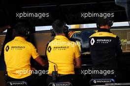 Renault F1 Team pit gantry. 30.08.2019. Formula 1 World Championship, Rd 13, Belgian Grand Prix, Spa Francorchamps, Belgium, Practice Day.