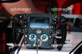 Alfa Romeo Racing C38 steering wheel. 30.08.2019. Formula 1 World Championship, Rd 13, Belgian Grand Prix, Spa Francorchamps, Belgium, Practice Day.